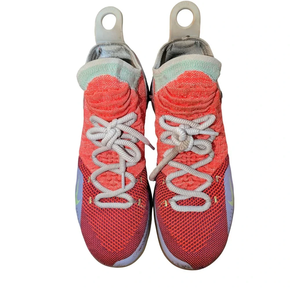 Nike Zoom KD 11 EYBL Peach Jam Hot Punch Lime Blast AO2602-600 Mens Basketball